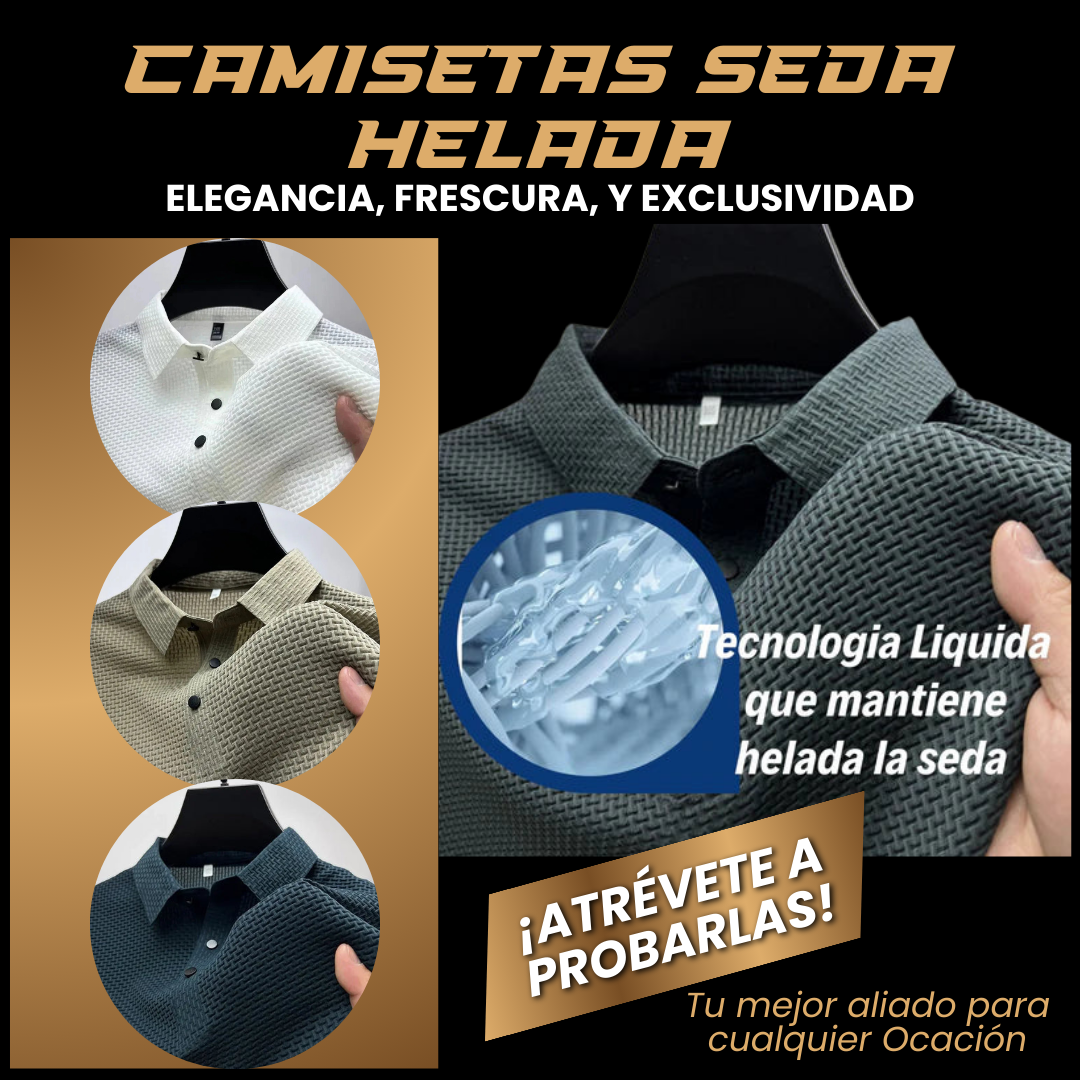 CAMISETAS POLO DE SEDA HELADA. (Copia) 