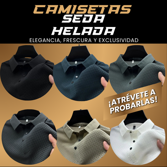 CAMISETAS POLO DE SEDA HELADA. (Copia) 